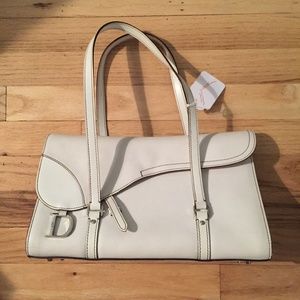 WOW WHAT A BAG DIOR SADDLE BAG WHITE